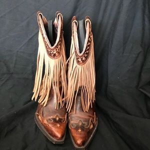 Dingo Heartthrob Fringe Boots